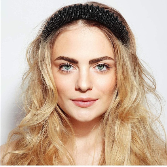 3 Pieces Rhinestone Padded Headband - Picture 2 of 5